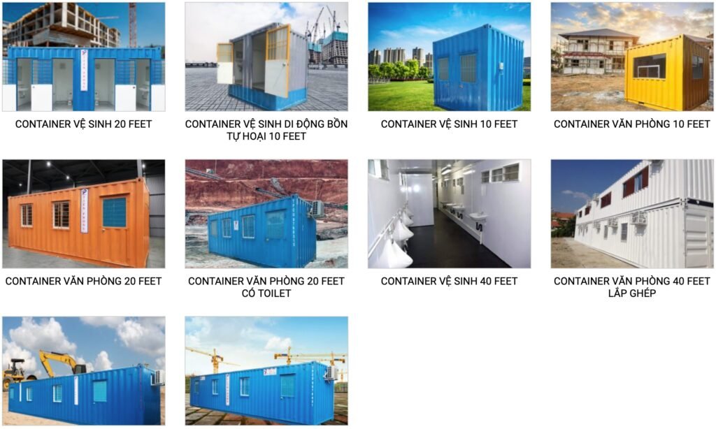 Các loại container văn phòng - ảnh Tiên Phong container
